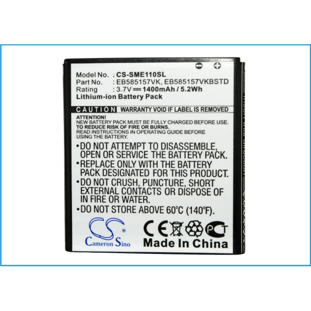 Compatible battery replacement for Samsung  EB585157VKBSTD, EB585157VK