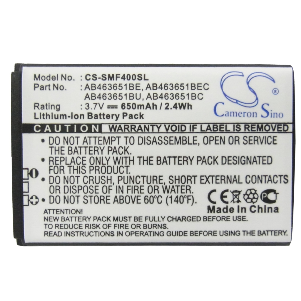 Compatible battery replacement for Samsung  AB463651BE, AB463651BC, AB463651BU, AB463651BEC