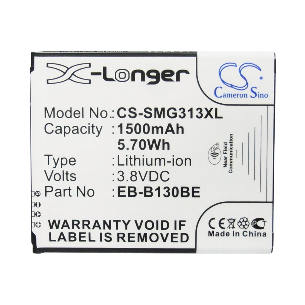 Compatible battery replacement for Samsung  EB-B130BE, GH43-04256A, EB-BG313BBE