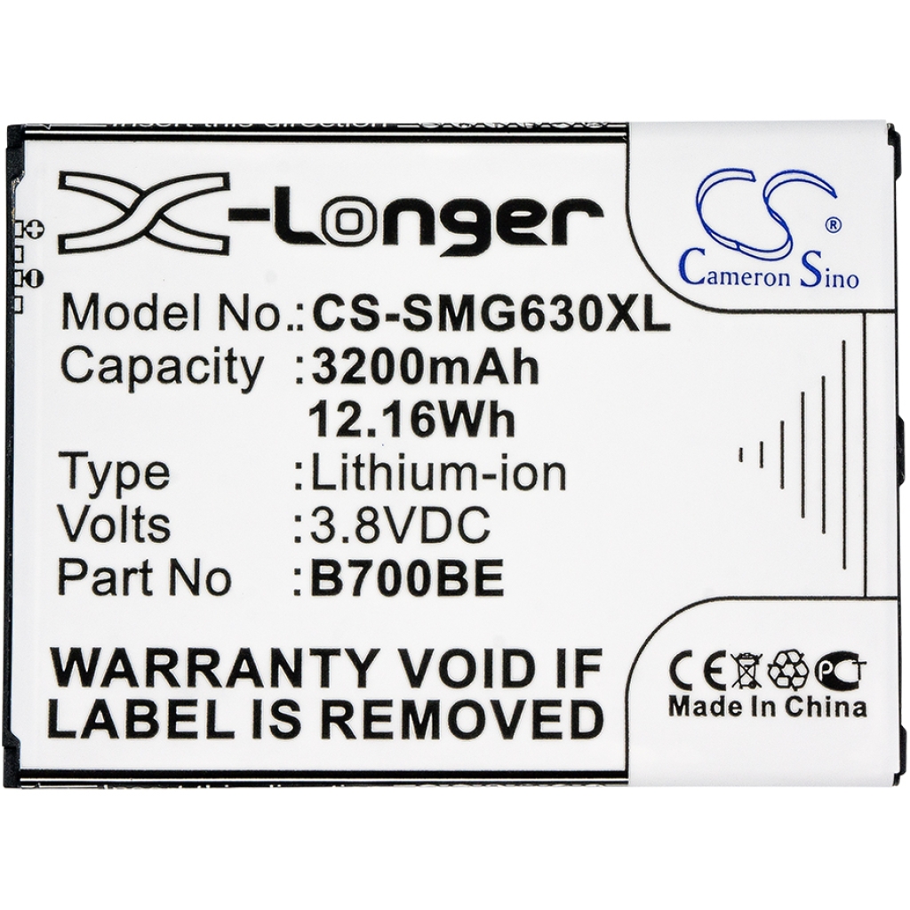 Mobile Phone Battery Samsung CS-SMG630XL