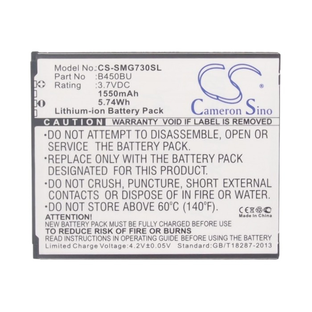 Compatible battery replacement for Samsung  B450BC, B450BZ, B450BU, B450BE