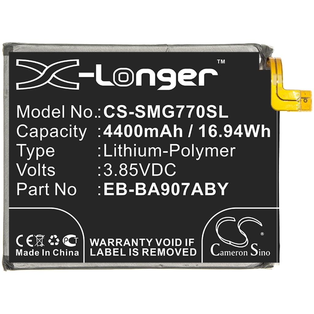 Compatible battery replacement for Samsung  GH82-21673A, EB-BA907ABY