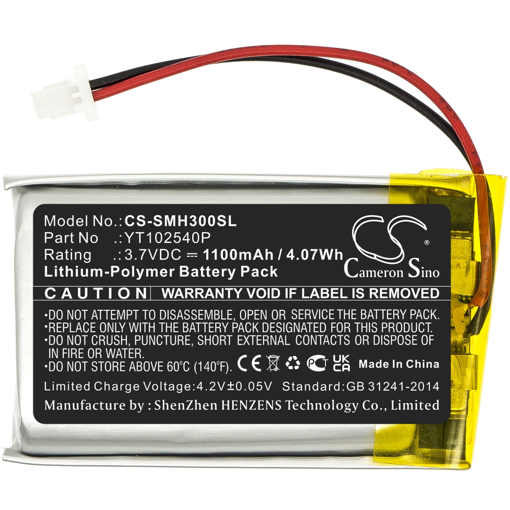 Compatible battery replacement for Sena  YT102540P