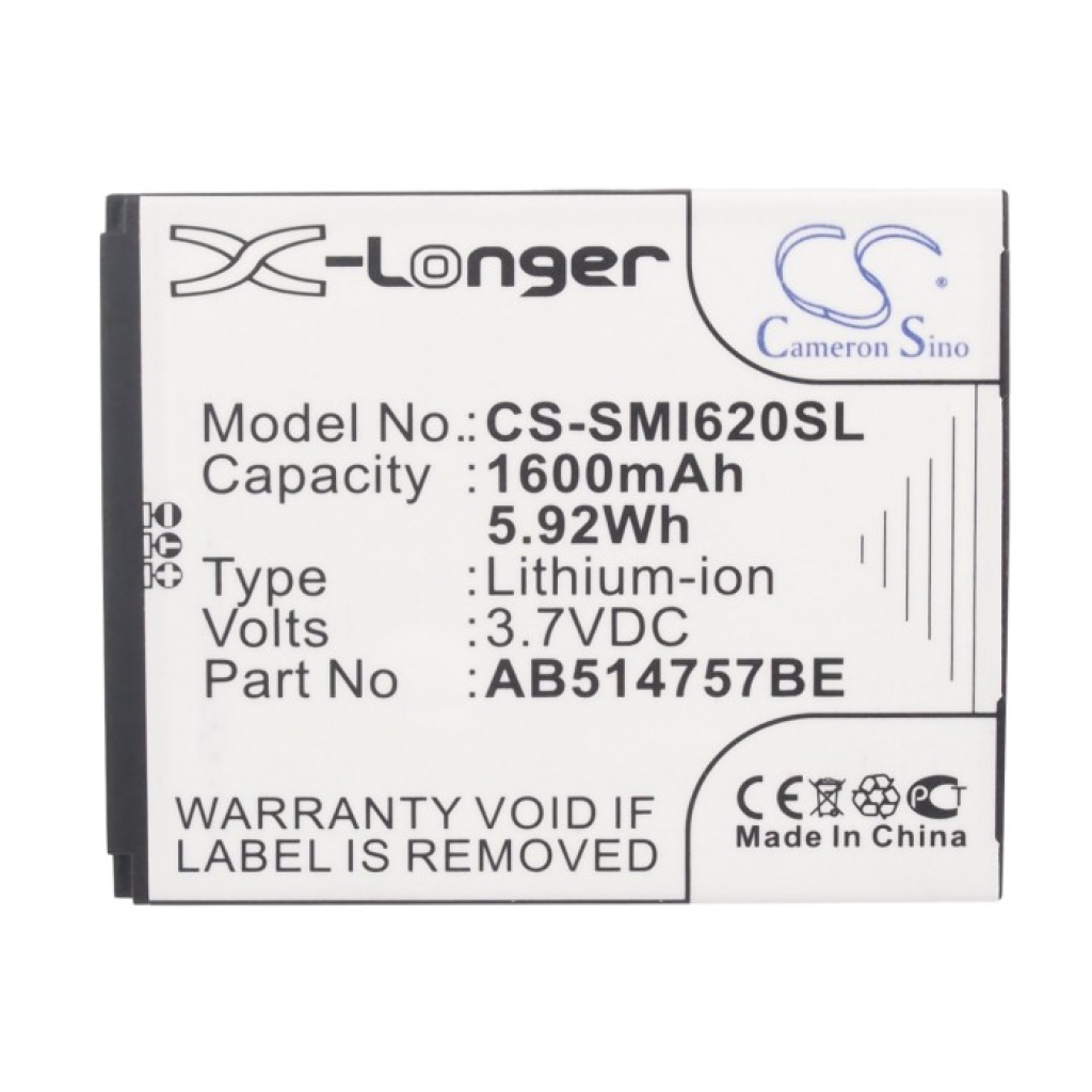 Mobile Phone Battery Samsung CS-SMI620SL