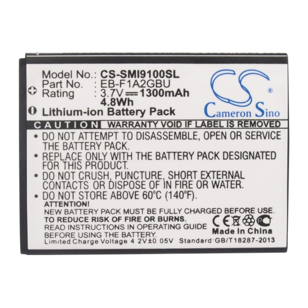 Compatible battery replacement for Samsung  EB-F1A2GBU, EB-L1M8GVU, EB-L1A2GBU, EB-L102GBK, EB-FLA2GBU...