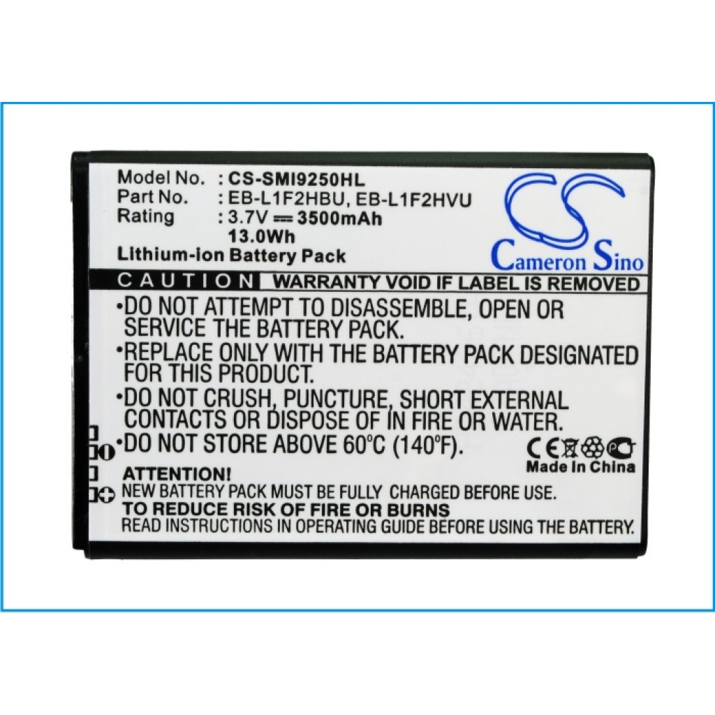 Mobile Phone Battery Samsung CS-SMI9250HL