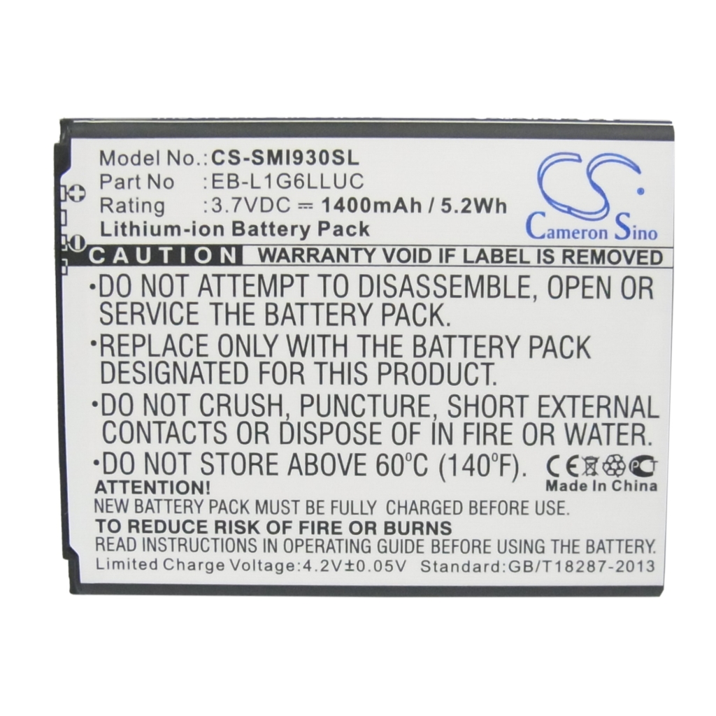 Compatible battery replacement for Telstra  EB-L1G6LLA, EB-L1G6LLUC, GH43-03699A, EB-L1G6LLU, EB585158LP...