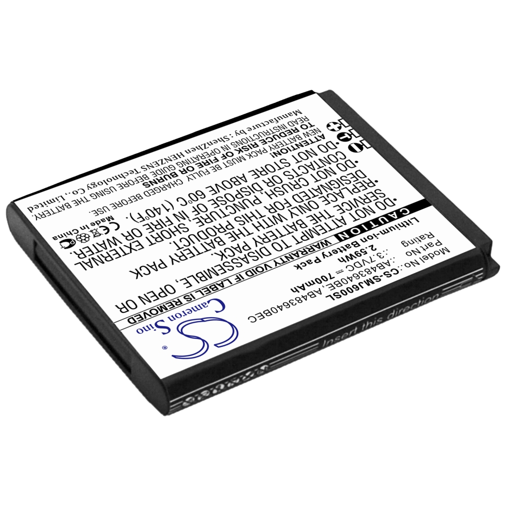 Compatible battery replacement for Samsung  BST3108BC, AB483640DU, AB483640BU, AB483640BEC, AB483640BE