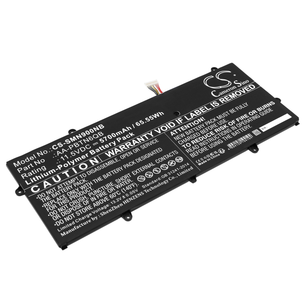 Compatible battery replacement for Samsung  AA-PBTN6QB