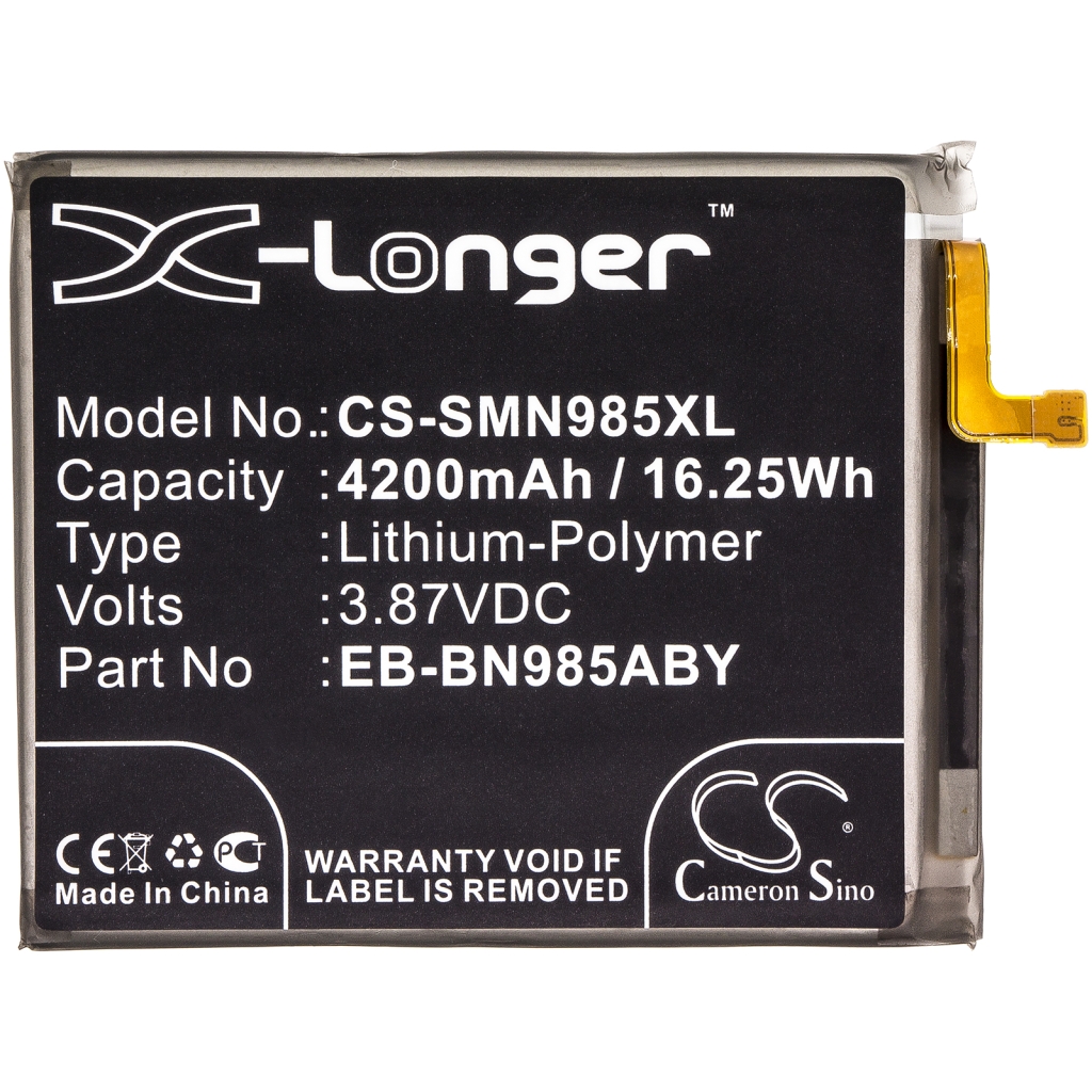 Compatible battery replacement for Samsung  GH82-23333A, EB-BN985ABY