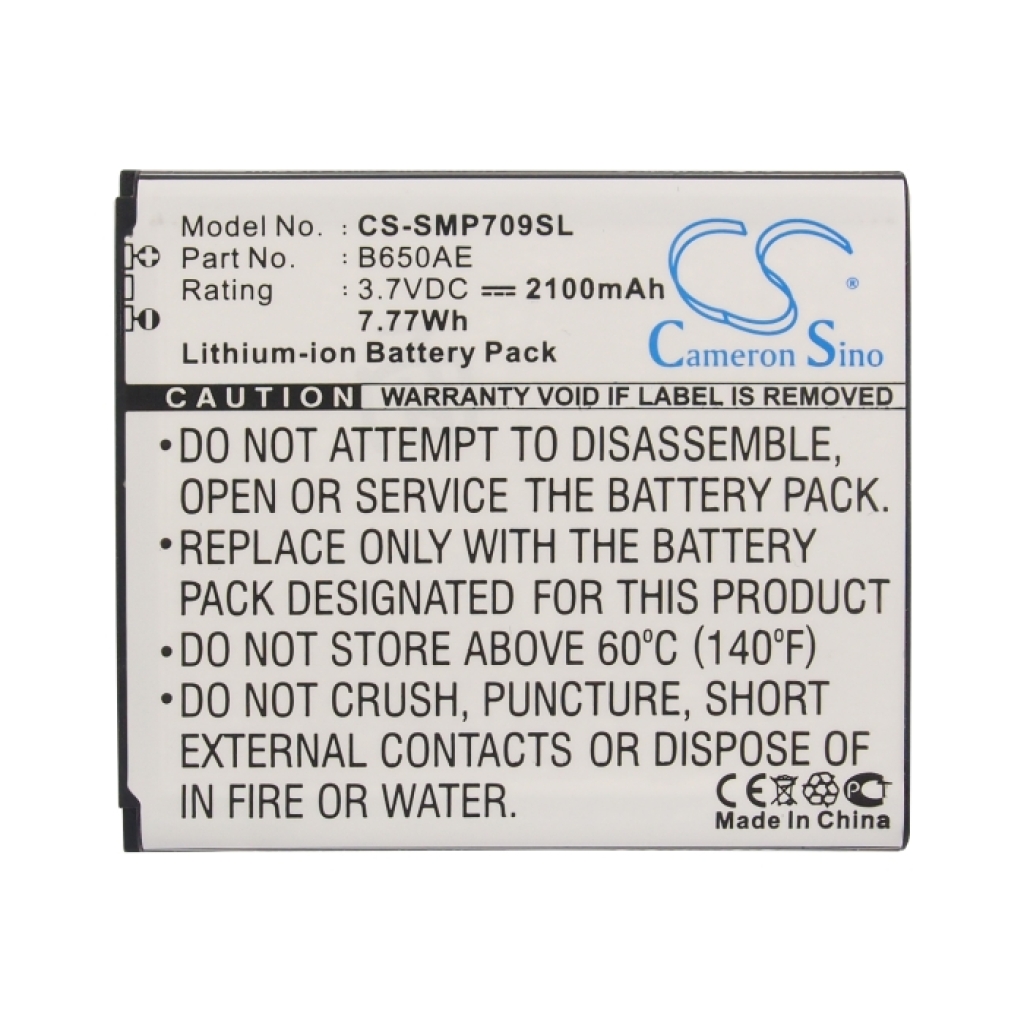 Compatible battery replacement for Samsung  B650AE, B650AC