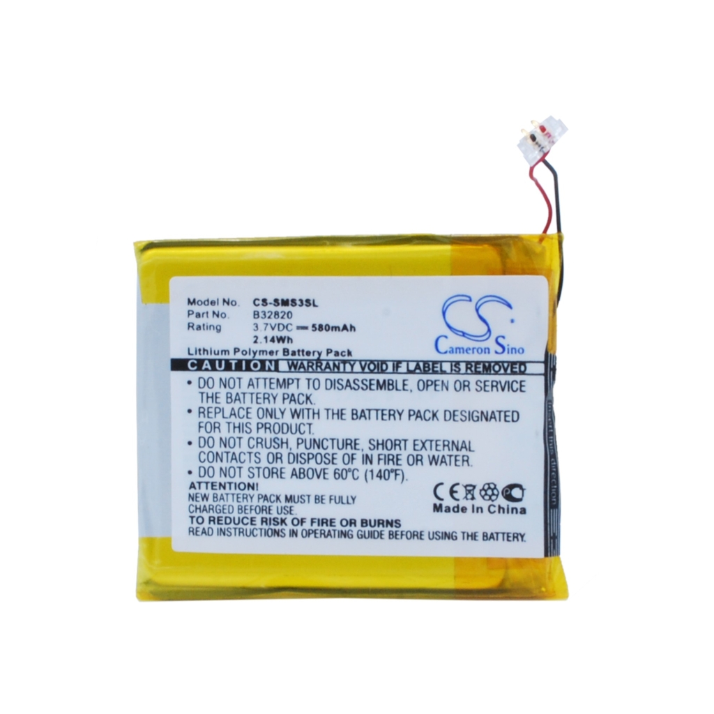 MP3, MP4, PMP Battery Samsung CS-SMS3SL