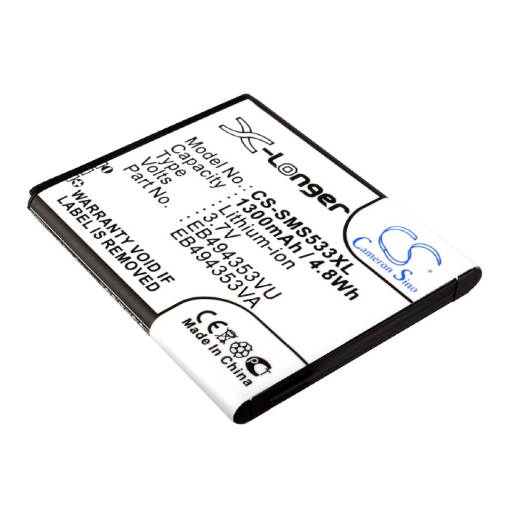 Compatible battery replacement for Samsung  EB494353VA, EB494353VU