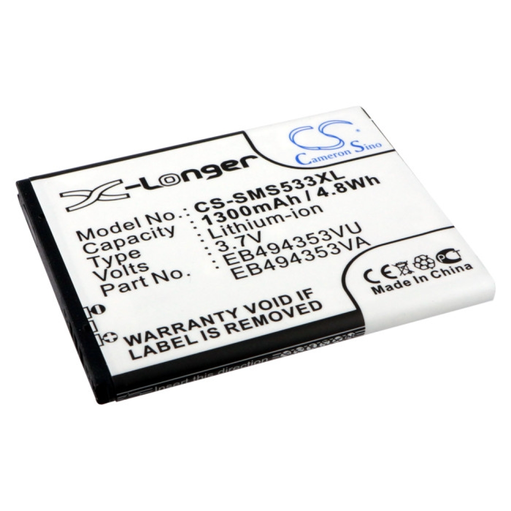 Compatible battery replacement for Samsung  EB494353VA, EB494353VU