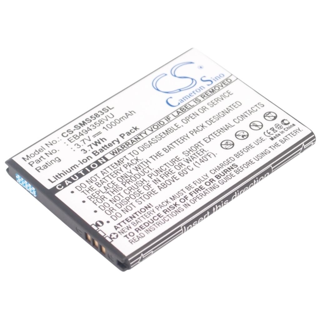 Compatible battery replacement for Samsung  EB494358VU