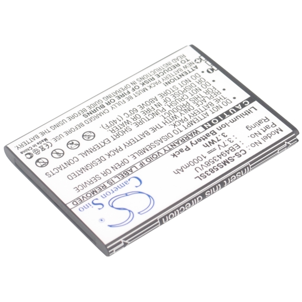 Compatible battery replacement for Samsung  EB494358VU