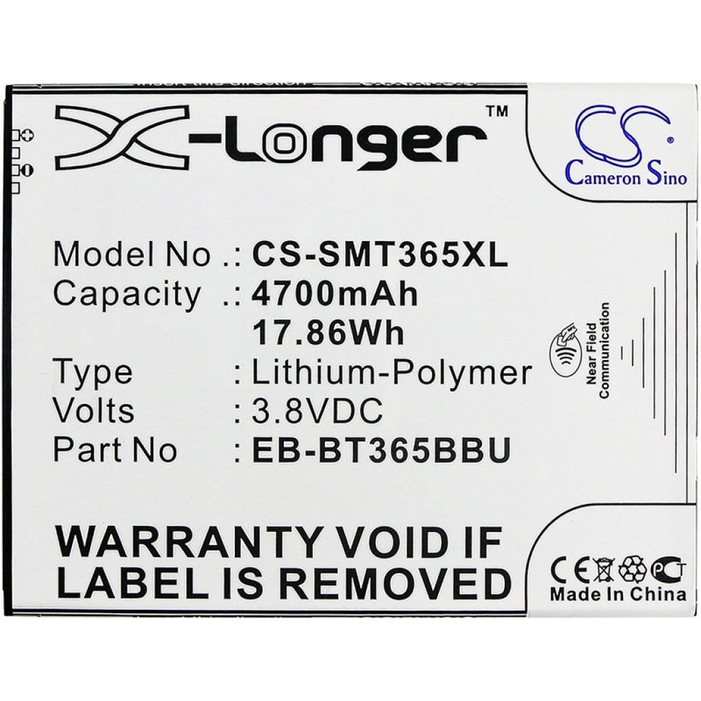 Compatible battery replacement for Samsung  GH43-04317A, EB-BT365BBUBUS, EB-BT365BBU, EB-BT365BBE, EB-BT365BBC