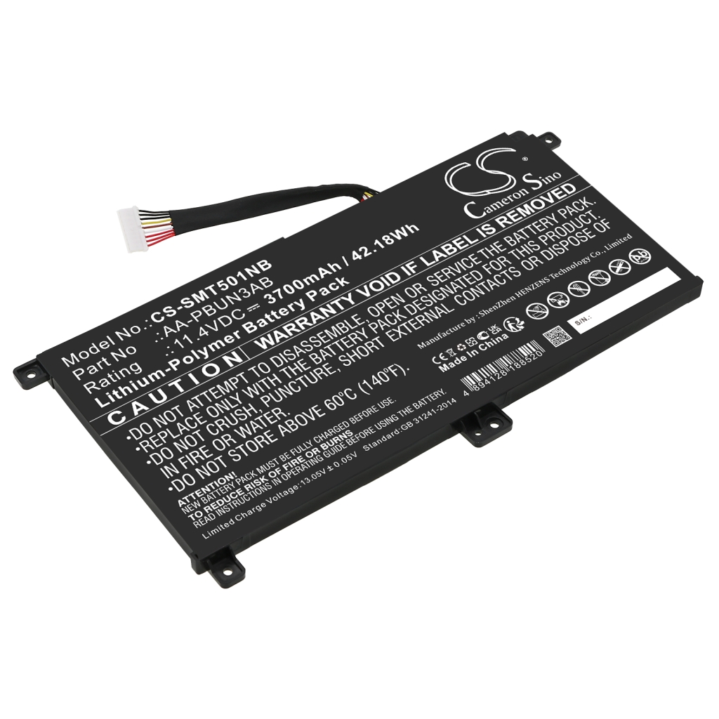 Compatible battery replacement for Samsung  AA-PBUN3AB