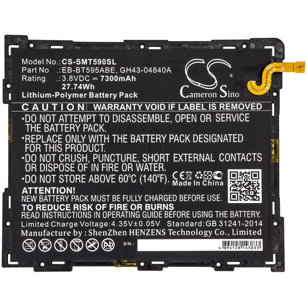 Tablet Battery Samsung CS-SMT590SL