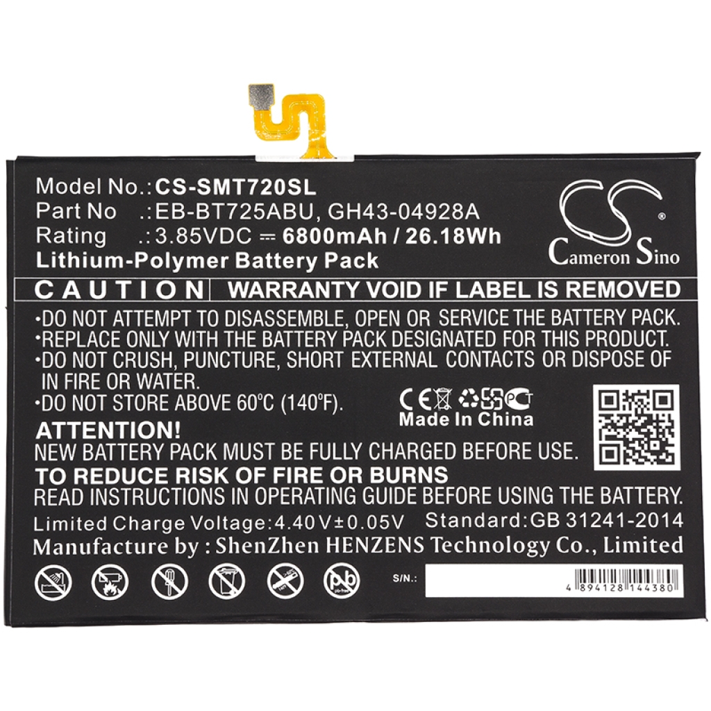 Tablet Battery Samsung CS-SMT720SL