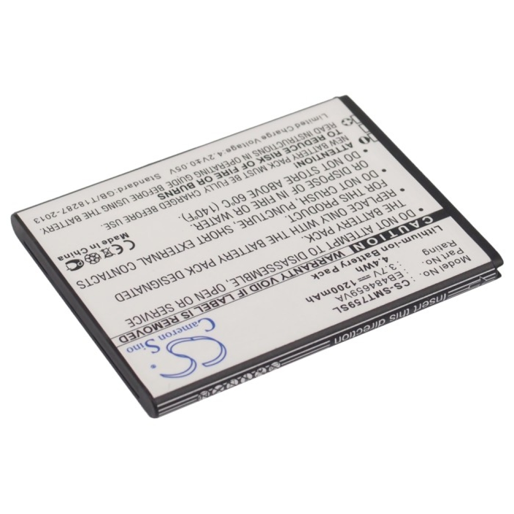 Compatible battery replacement for Samsung  TH1B825AS/5-B, EB484659VU, EB484659VABSTD, EB484659VA