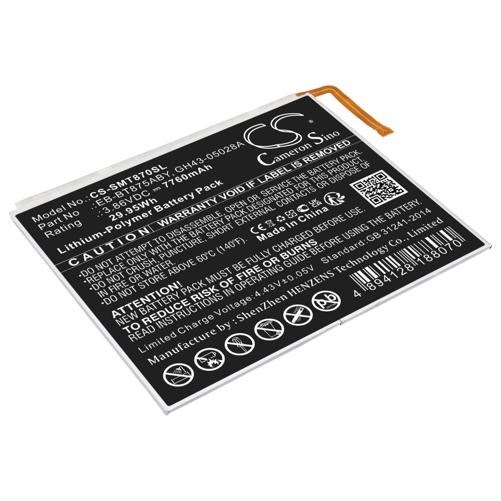 Compatible battery replacement for Samsung  GH43-05028A, EB-BT875ABY