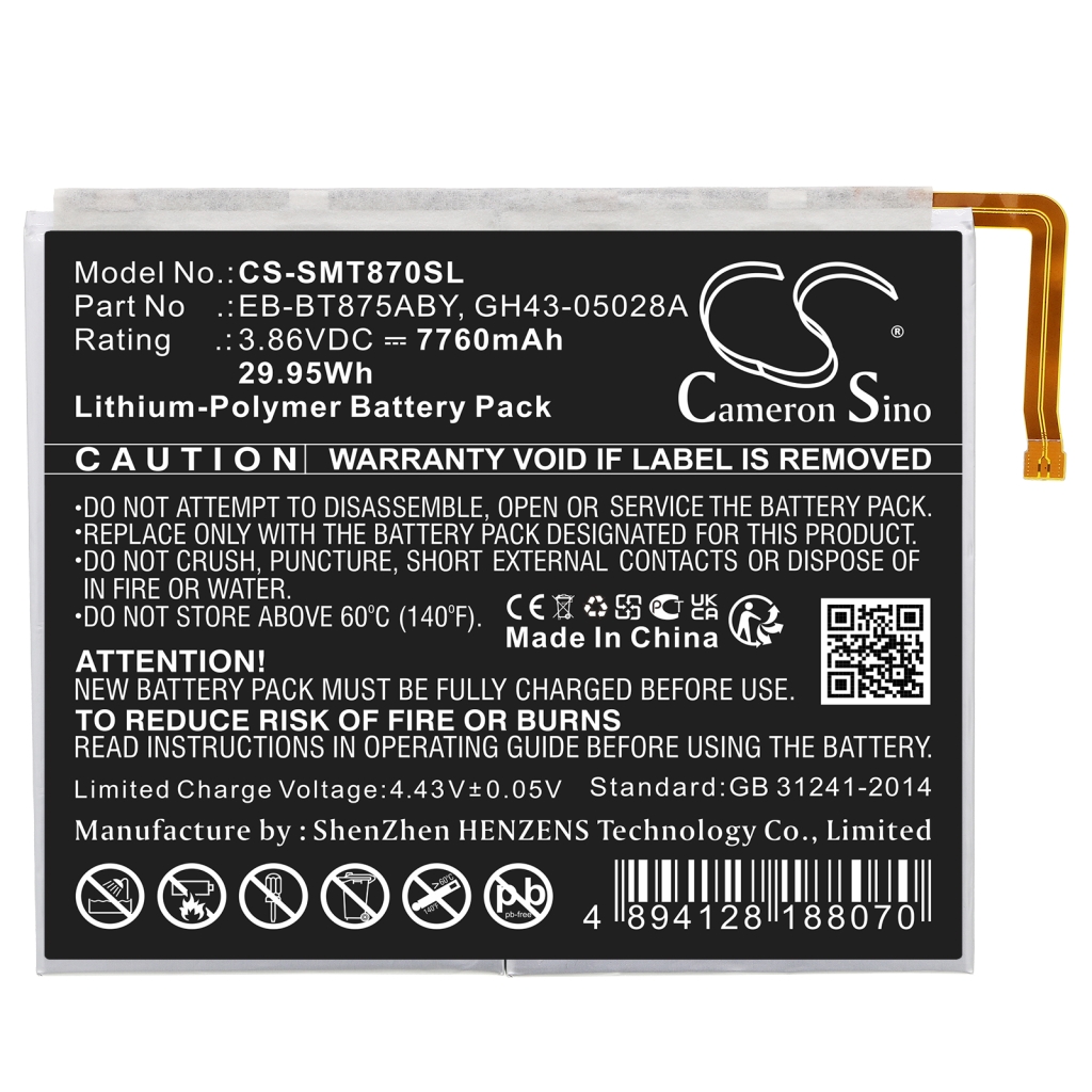 Tablet Battery Samsung CS-SMT870SL