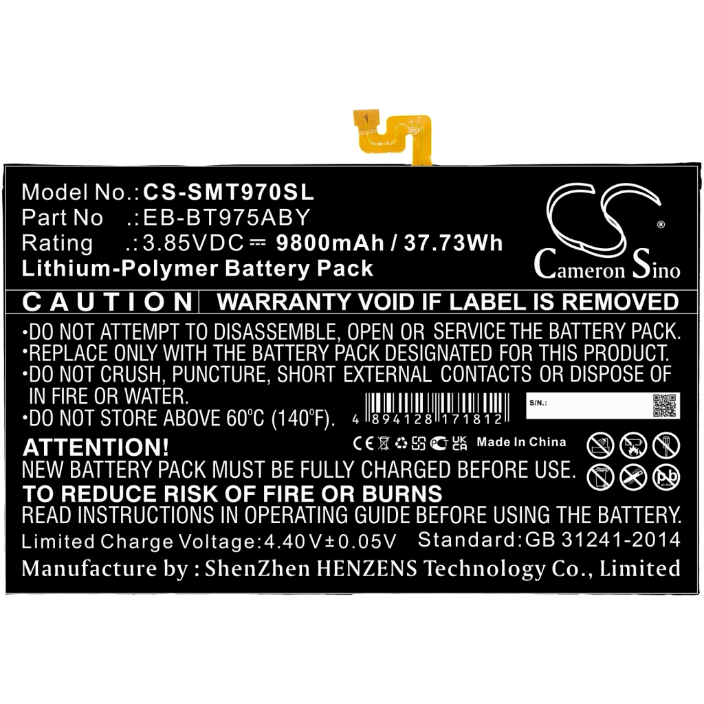 Tablet Battery Samsung CS-SMT970SL