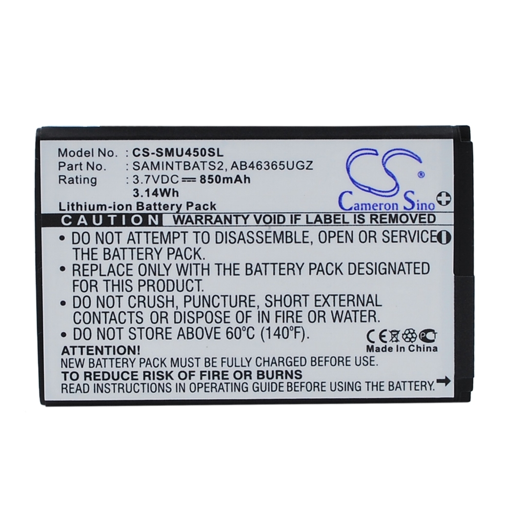 Compatible battery replacement for Verizon  AB463651GZBSTD, AB463651GZ, SAMINTBATS2