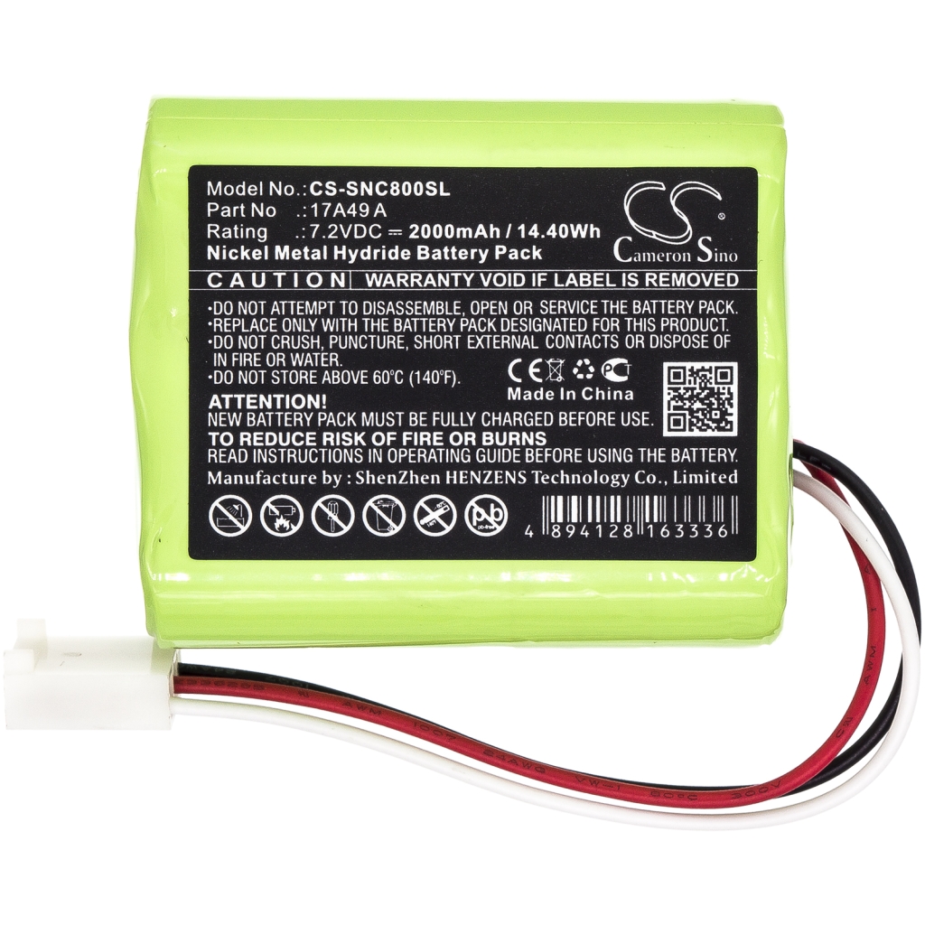 Compatible battery replacement for Sencore  17A49 A