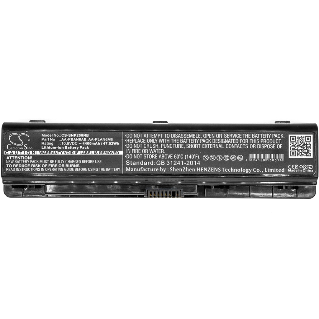 Compatible battery replacement for Samsung  AA-PLAN6AB, AA-PBAN6AB, AA-PLAN9AB