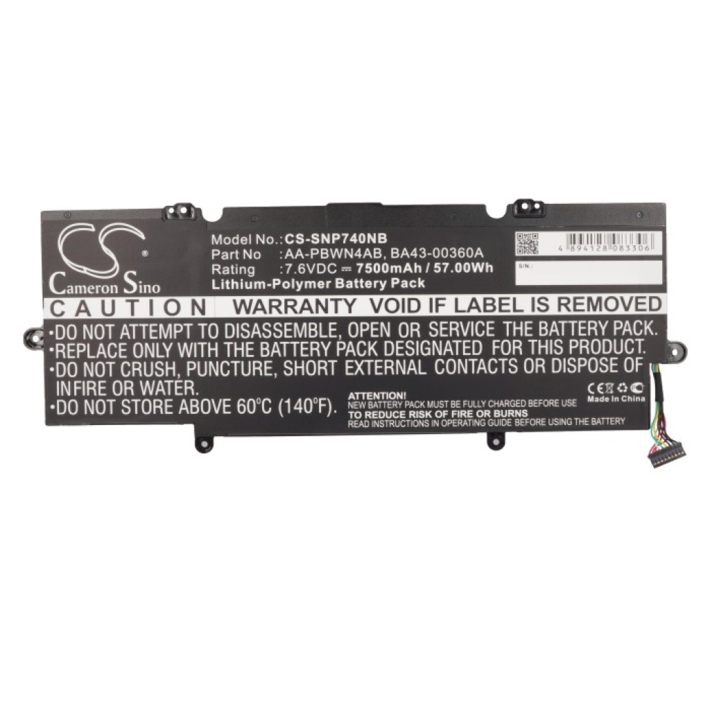 Compatible battery replacement for Samsung  AA-PBWN4AB, BA43-00360A