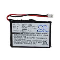 Compatible battery replacement for Microtracker  1/LIP553450UC, 039B