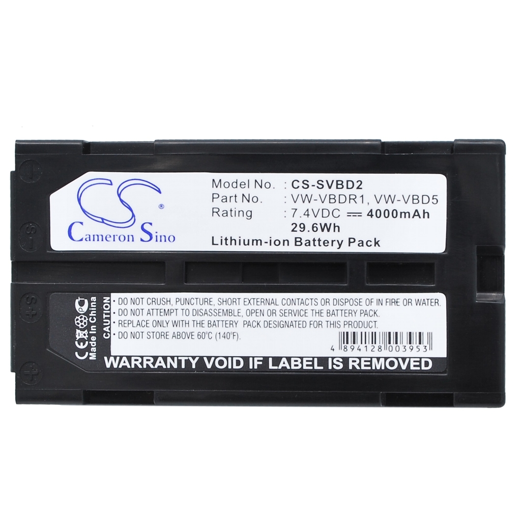 Compatible battery replacement for Panasonic  VW-VBD2, BP-85, VM-BPL27A, VW-VBDR1, VM-BPL27...