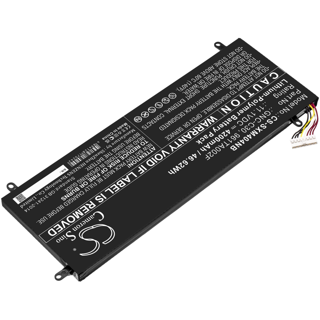 Compatible battery replacement for Gigabyte  GNC-C30, 961TA002F