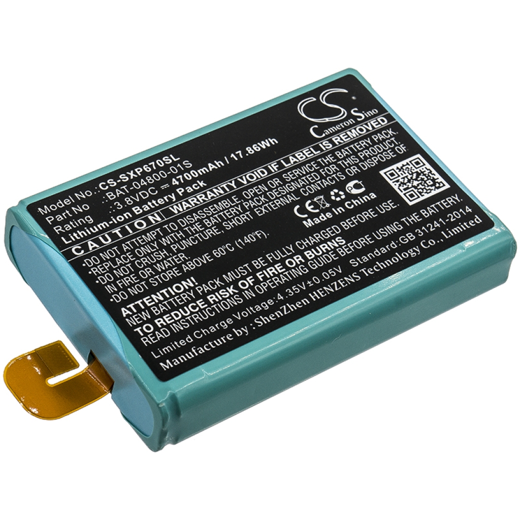 Compatible battery replacement for Sonim  BAT-04800-01S