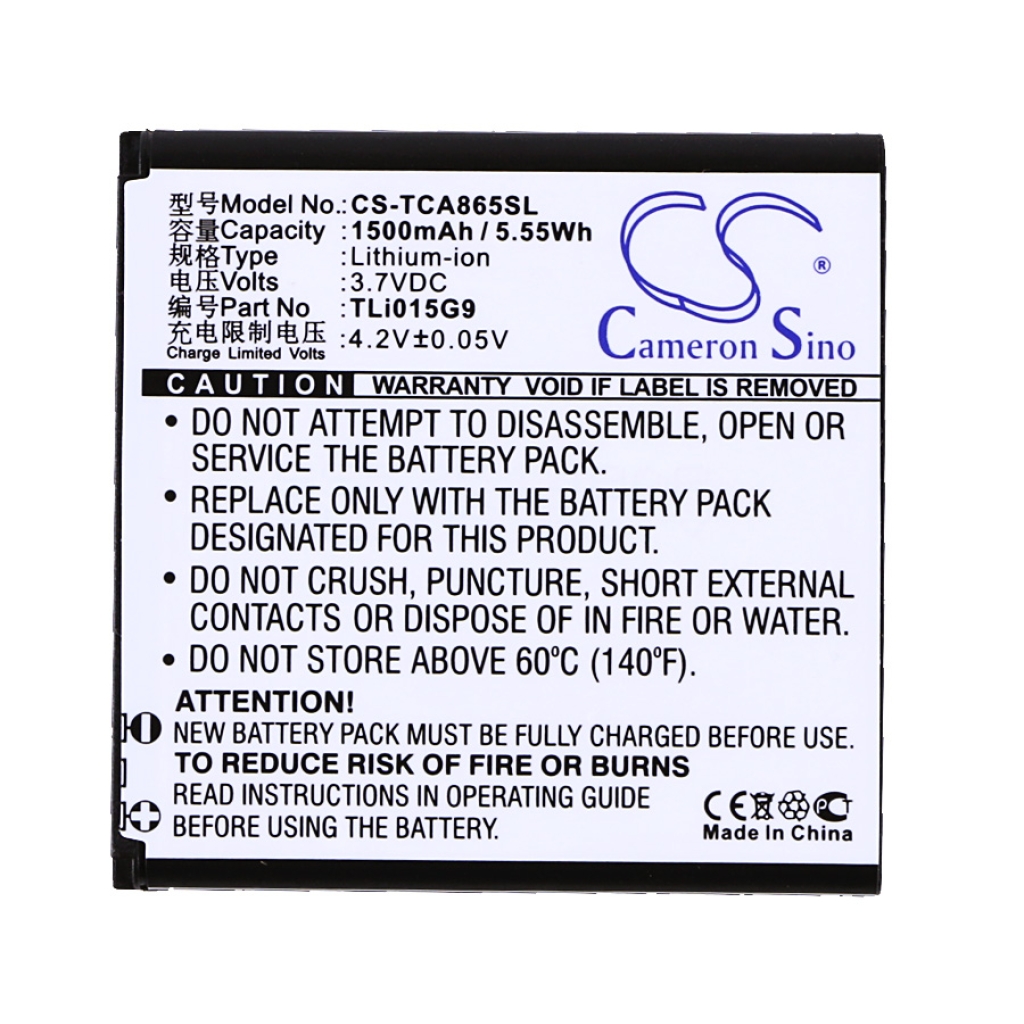 Battery Replaces TLi015G9