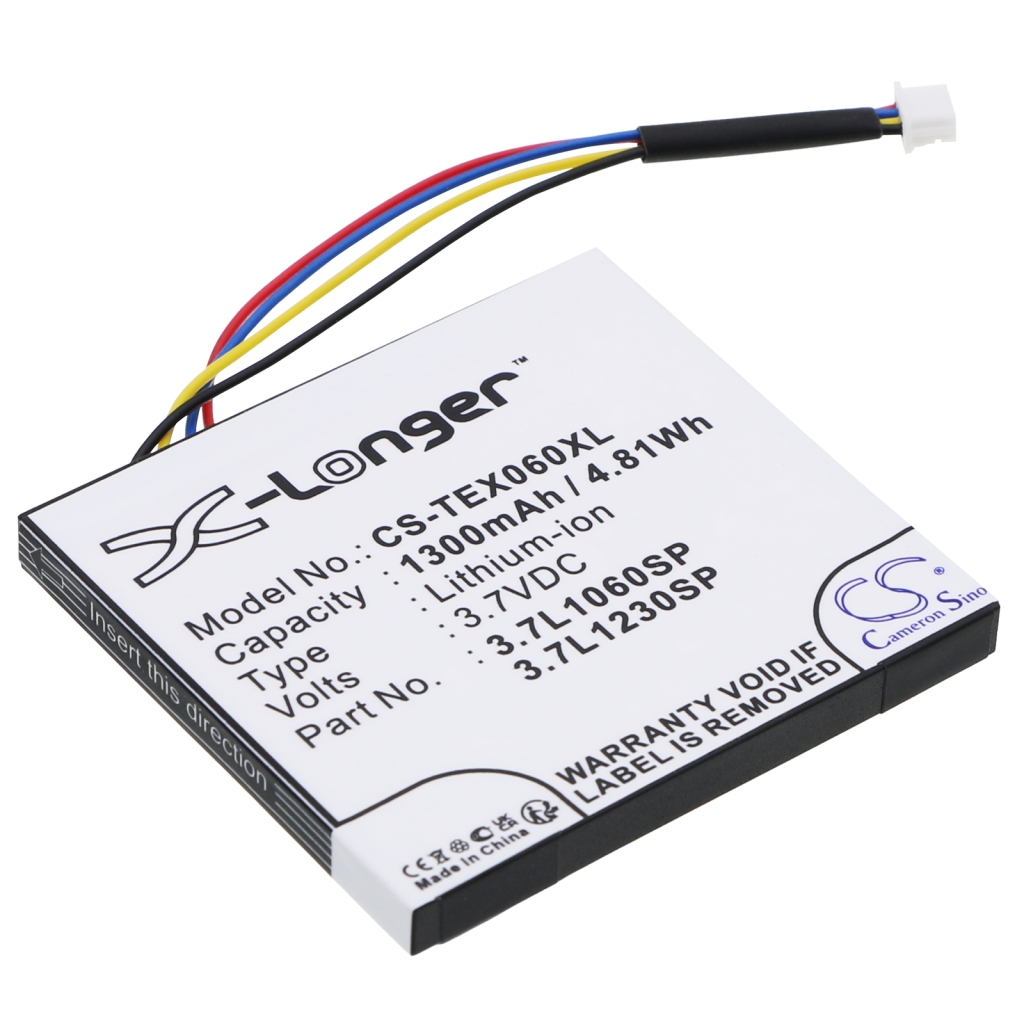 Compatible battery replacement for Texas Instruments  3.7L1200SP, P11P35-09N01, 3.7L1060SP, 541383800002-G0511, 1815 F071D...