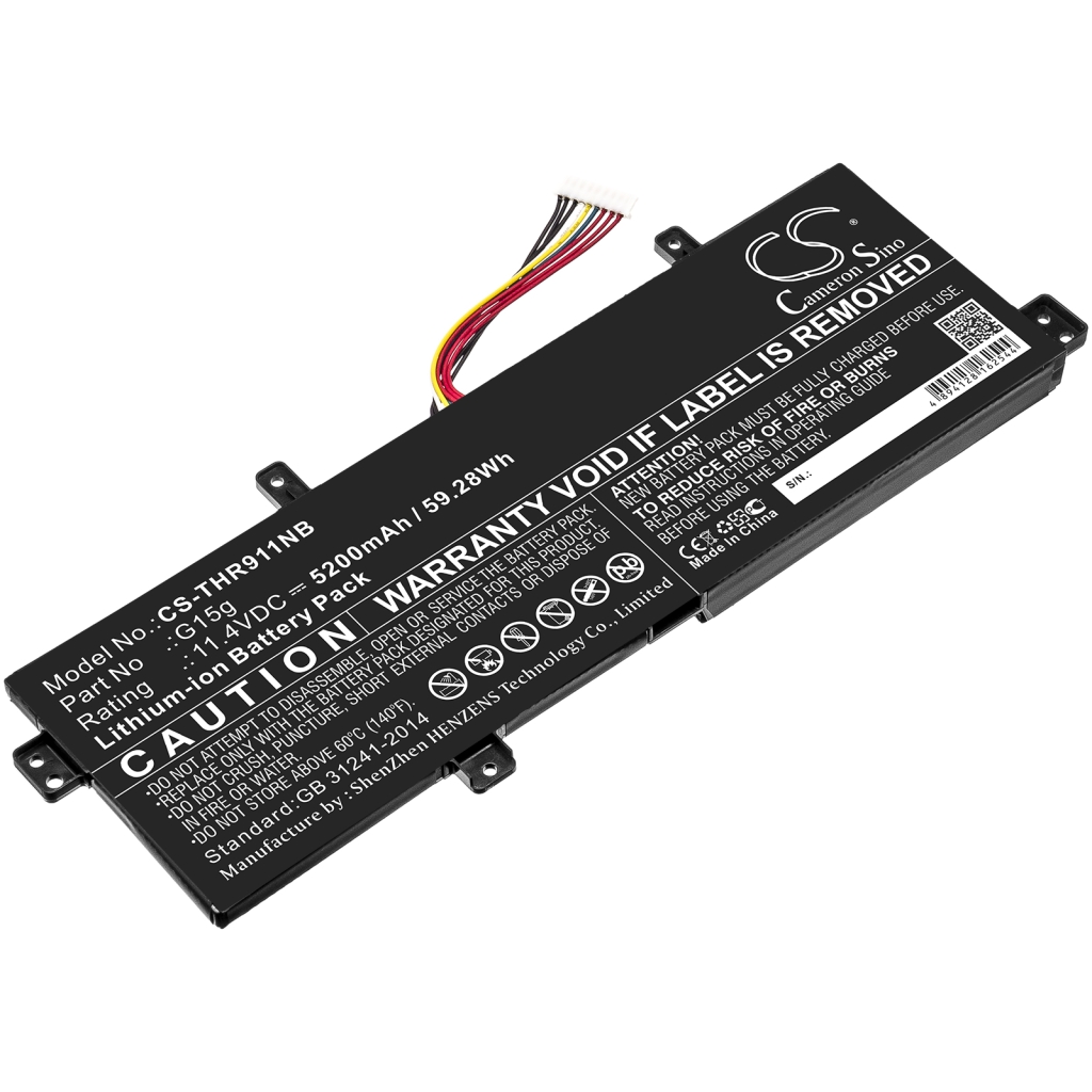 Compatible battery replacement for Thunderobot  G15g