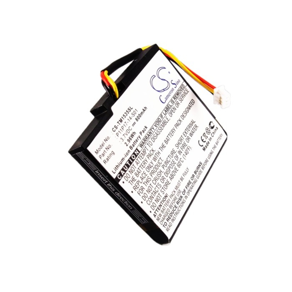 Compatible battery replacement for TomTom  P11P17-14-S01