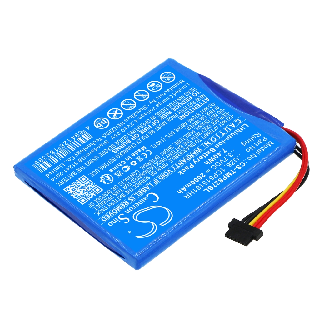 Compatible battery replacement for TomTom  UZ6, 1CP515161HR