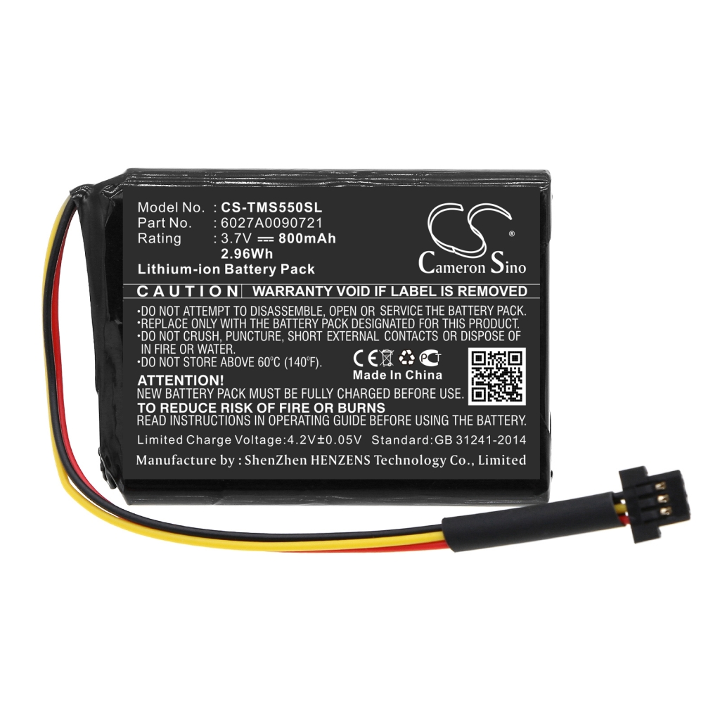 Compatible battery replacement for TomTom  6027A0090721