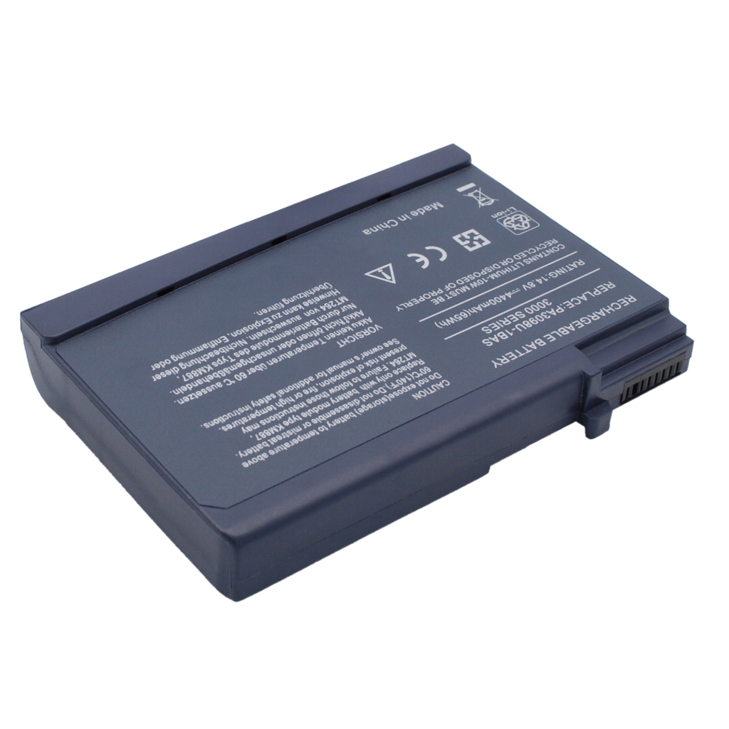 Compatible battery replacement for Toshiba  PA3098U, PA3098, PA3098U-1BRS, PA3098U-1BAS