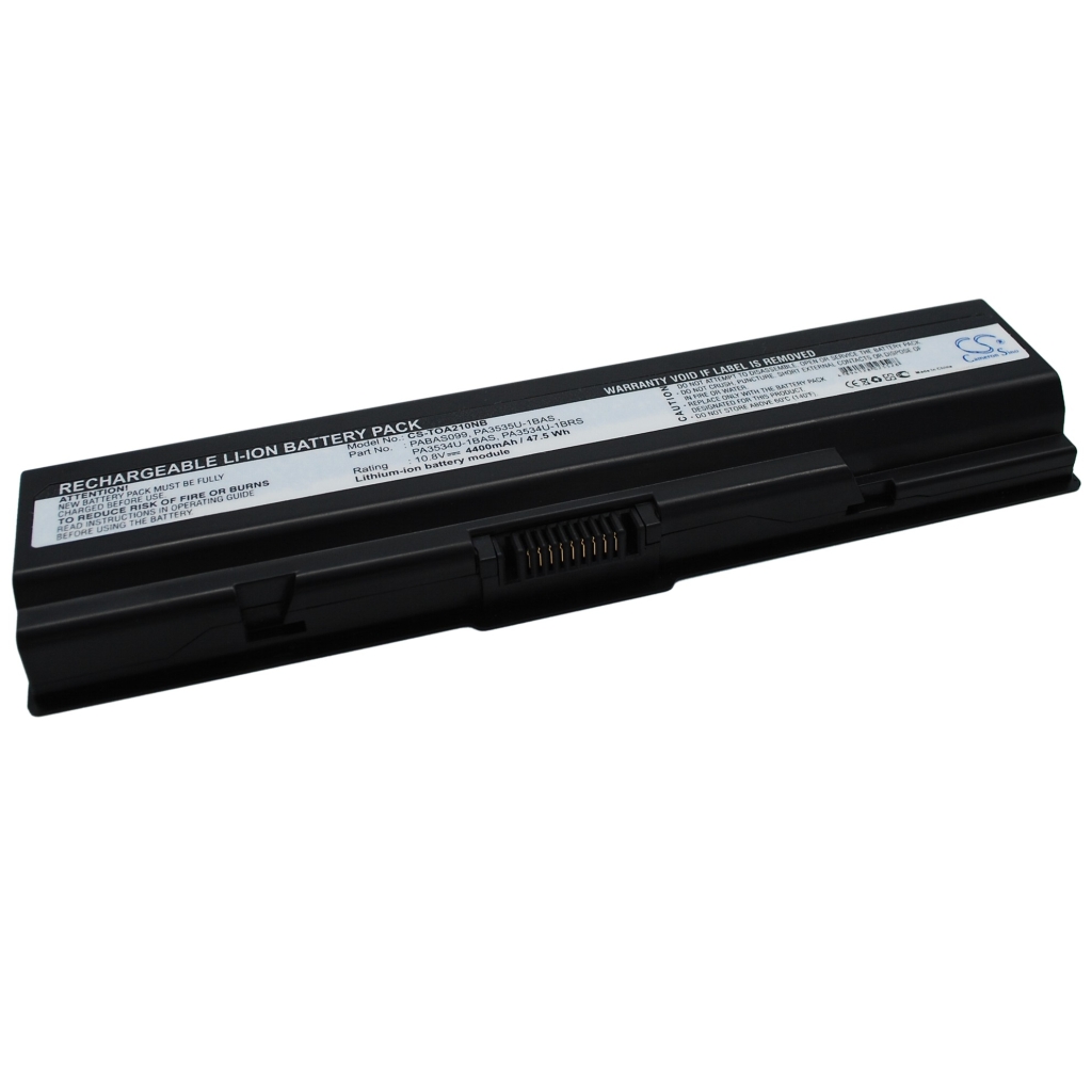 Compatible battery replacement for Toshiba  PABAS174, PA3533U-1BRS, PA3727U-1BRS, V000090820, PA3535U-1BRS...