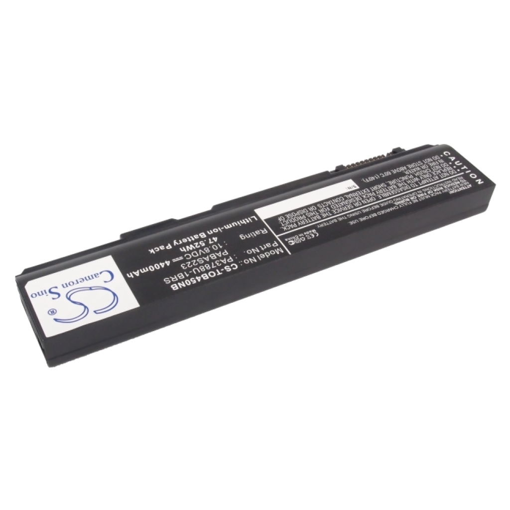 Compatible battery replacement for Toshiba  PA3788U-1BRS, PA3787U-1BRS, PABAS223, PABAS221