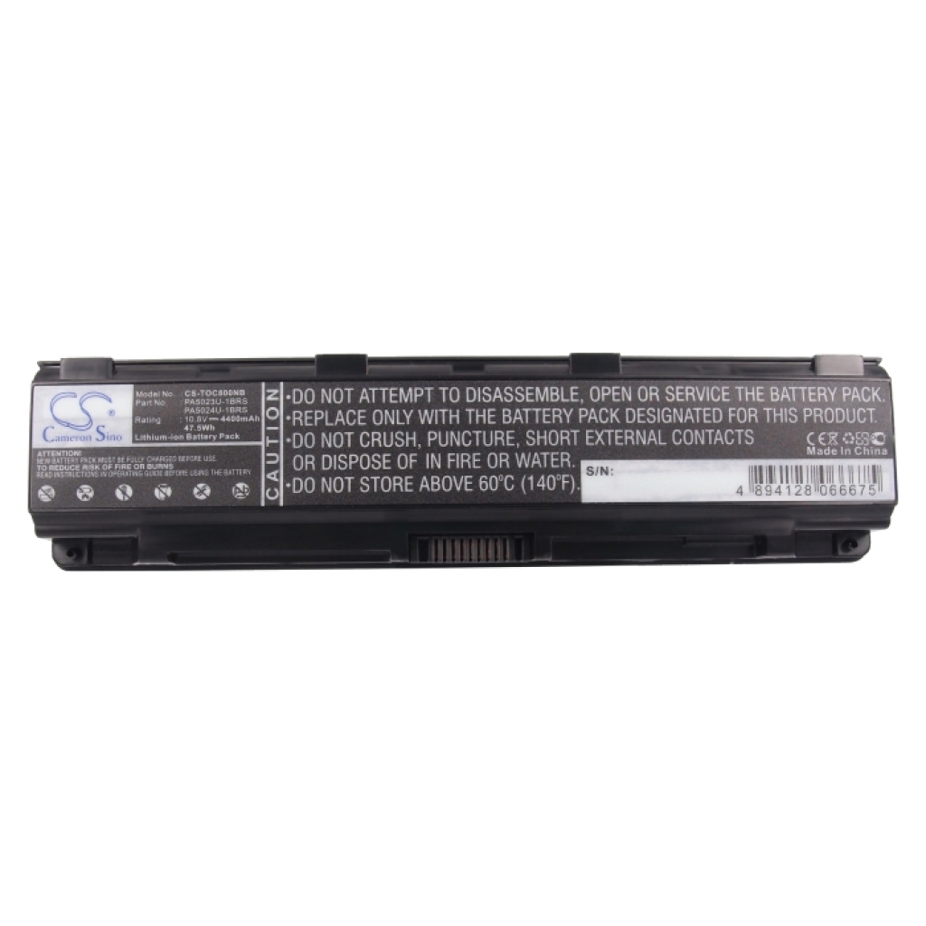 Compatible battery replacement for Toshiba  PABAS260, PA5025U-1BRS, PABAS259, PA5024U-1BRS, PABAS263...