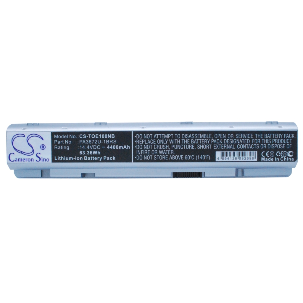 Compatible battery replacement for Toshiba  PA3672U-1BRS