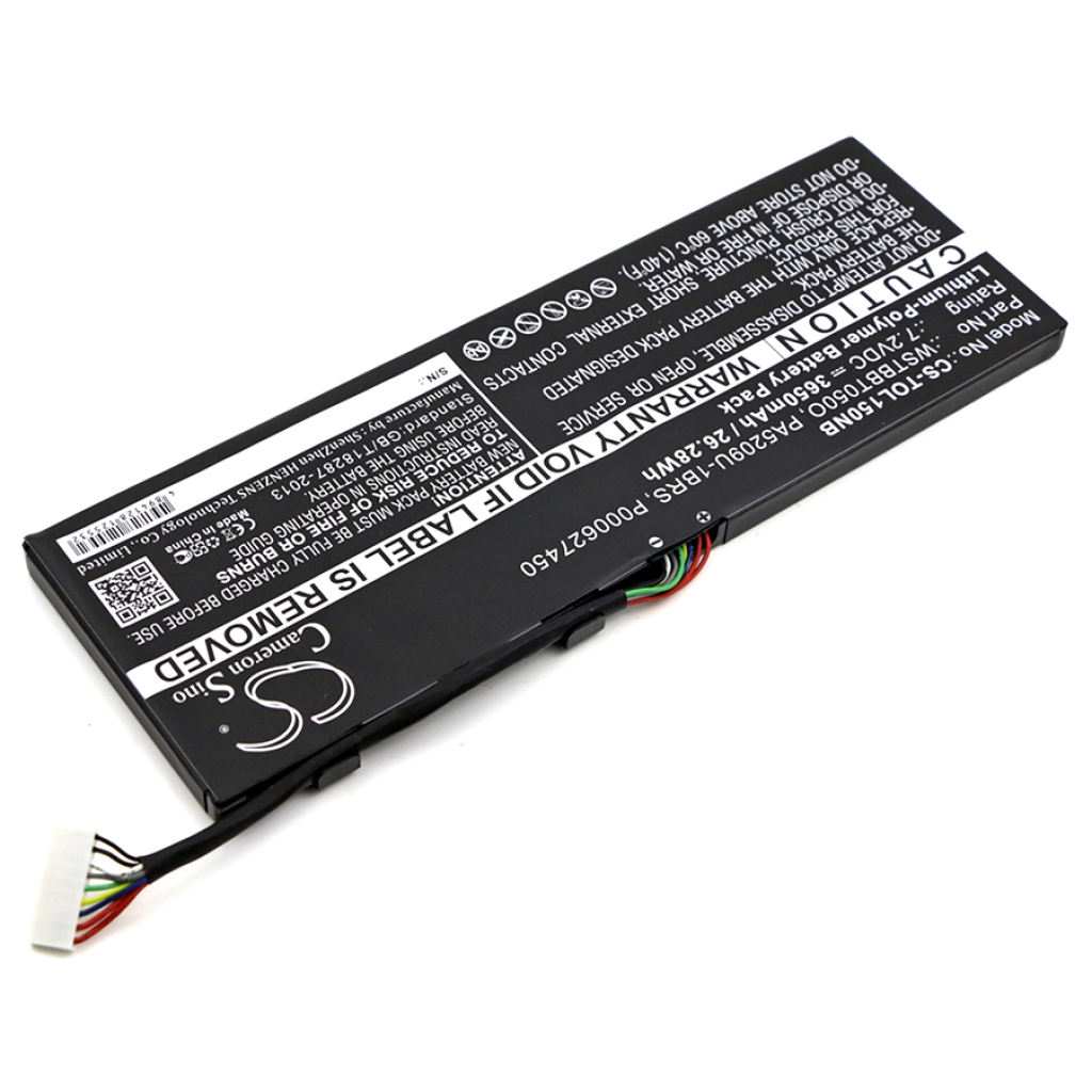 Compatible battery replacement for Toshiba  WSTBBT050O, PA5209U-1BRS, P000627450