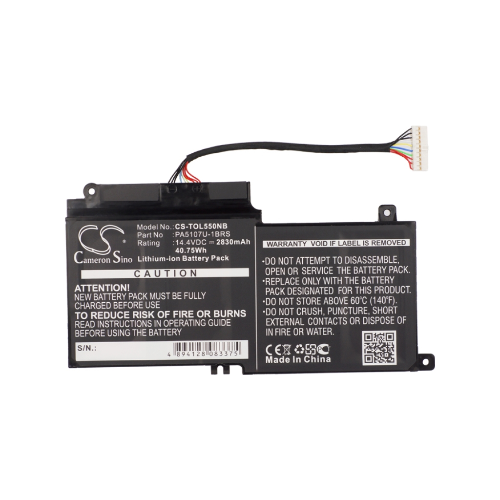 Compatible battery replacement for Toshiba  PSKLWA-006002, 7D013201M, PSPMHA-01COOL, PSKEA-00M001, PSKKWC-00G005...