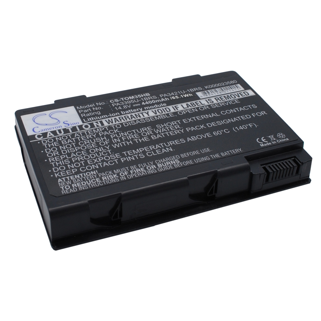 Compatible battery replacement for Toshiba  PA3421U-1BRS, PA3395U-1BRS